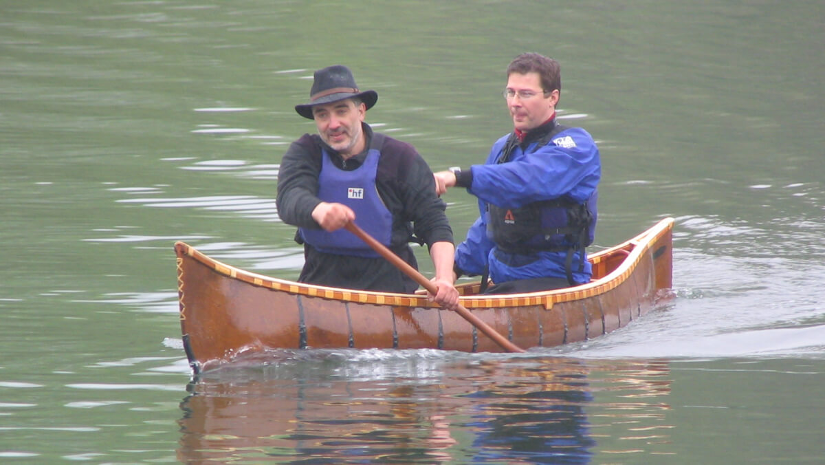 Frame Wagner Canoe Solo Plus Class in action - two people can use the solo boat as tandem